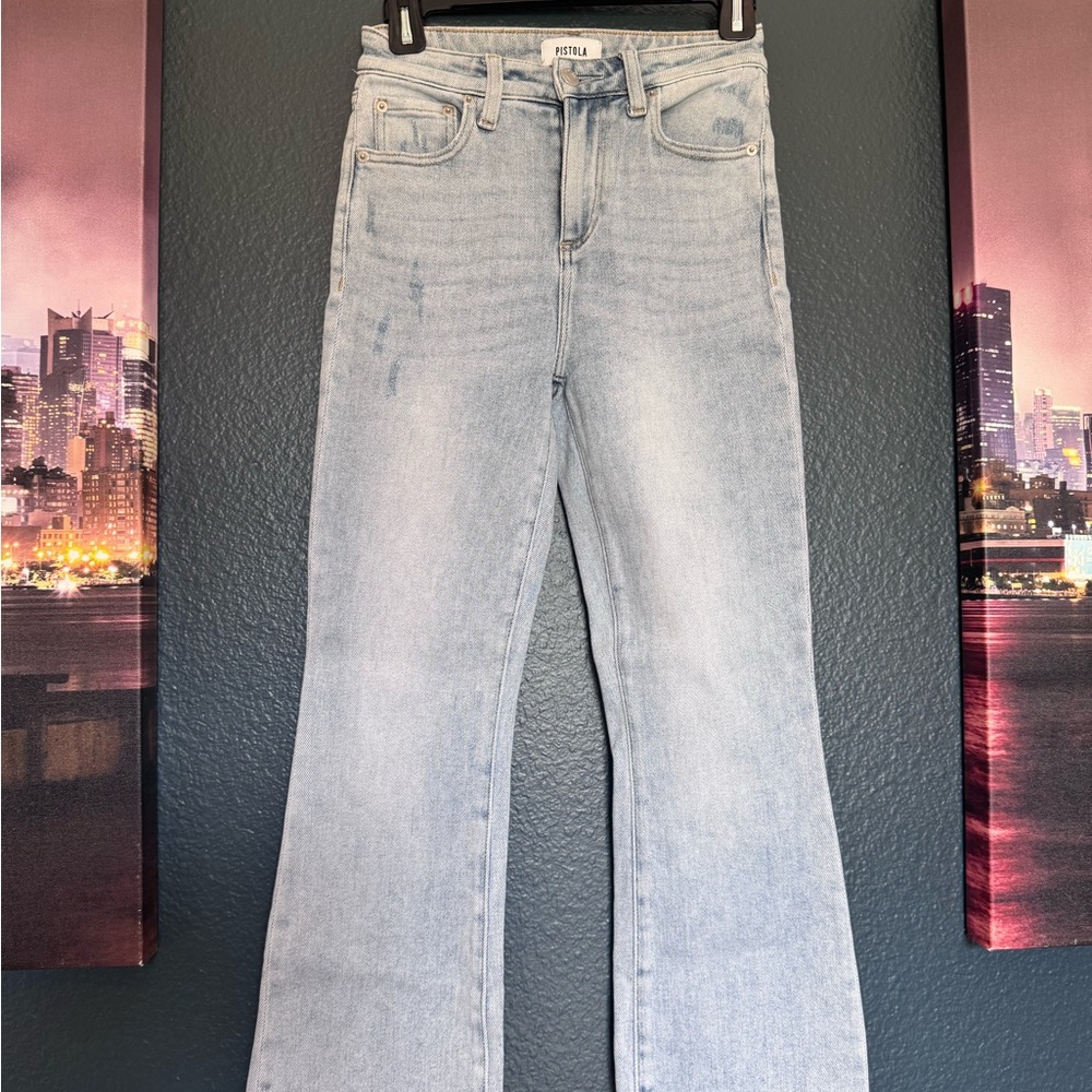 Pistola Light Blue Flare Women's Jeans